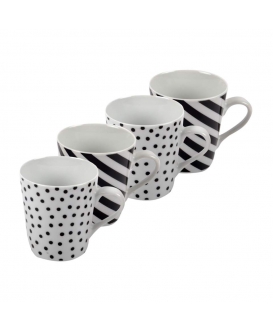Price & Kensington Mono Set of 4 Mugs